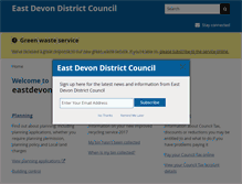 Tablet Screenshot of eastdevon.gov.uk