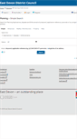 Mobile Screenshot of planning.eastdevon.gov.uk
